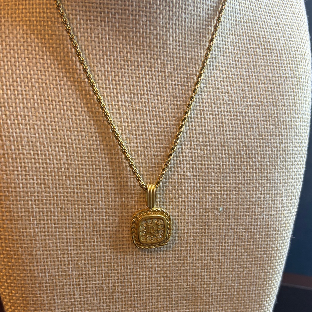 Dior Gold Pendant Necklace 325$